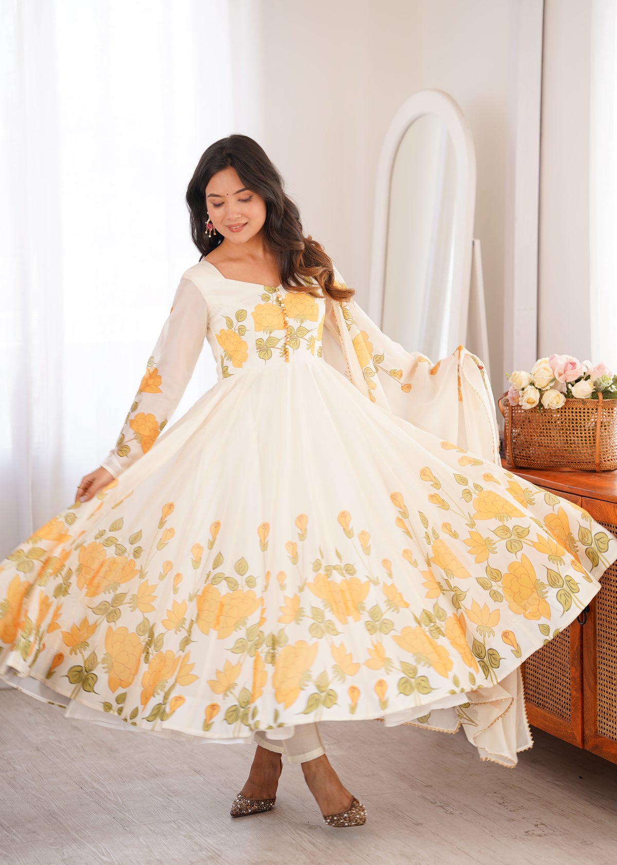 Organza Anarkali